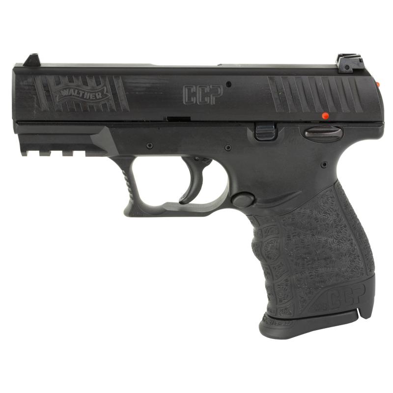 CCP M2+, Striker Fired, Semi-automatic, Polymer Frame Pistol, Compact, 9MM, 3.54", Black, Manual Safety, 3 Dot Sights, 8 Rounds, 2 Magazines 5083500