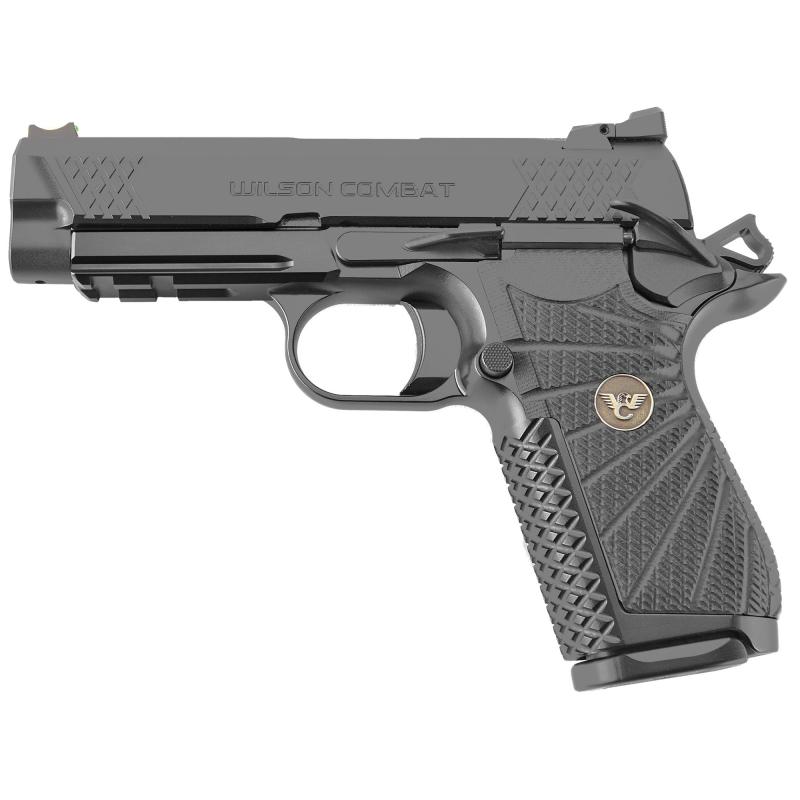 EDCX9, Semi-automatic, Compact, 9MM, 4" Barrel, Black Armor Tuff Finish, Green Fiber Optic Sights, Manual Safety, Lightrail, 15Rd EDCX-CPR-9