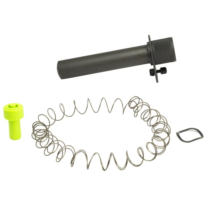 Verticle Quick Detach Stud, 2 Round Magazine Extension Tube, 12 Guage, Black, Fits Remington 870/1100/1187, Includes Neon Green High Vis Follower and Spring SGET-QDS-V-2