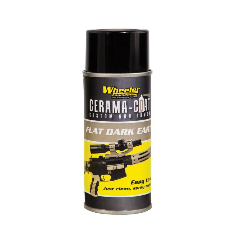 Wheeler Cerama-Coat Spray Flat Dark Earth Finish 4 Ounce