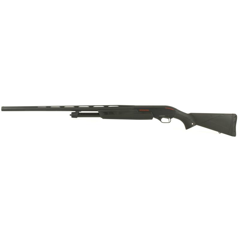 Super X Pump Black Shadow 12 Gauge 3 Inch Chamber 28 Inch Barrel Matte Black Finish Brass Bead Front Sight Black Synthetic Stock 4 Round