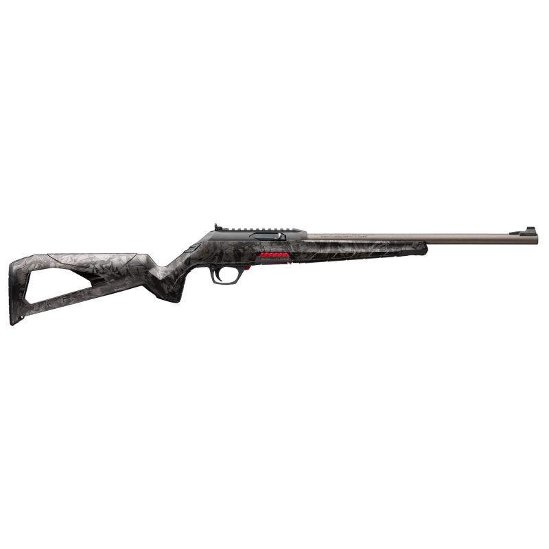 Wildcat, Semi-automatic Rifle, 22 LR, 16.5" Threaded Barrel, 1/2x28 Thread Pitch, Matte Finish, Carbon Gray Camo, Polymer Stock, Rear Ghost Ring Sight, 10 Rounds, 1 Magazine 521154102
