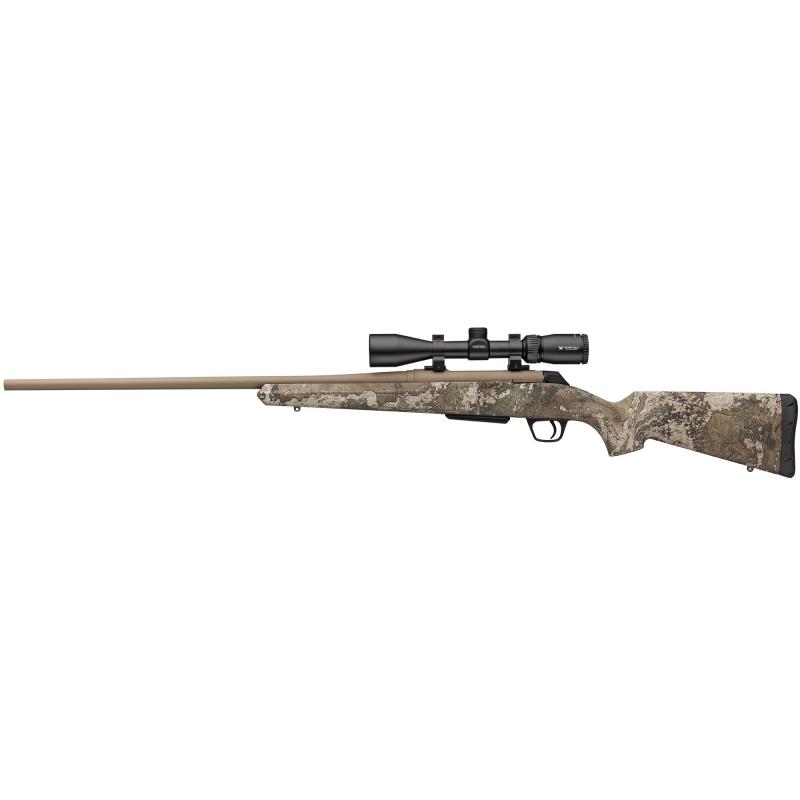 XPR, Bolt Action, 350 Legend, 22" Barrel, Flat Dark Earth Finish, True Timber Strata Stock, Vortex Crossfire II 3-9x40 Included, 4 Round 535740296