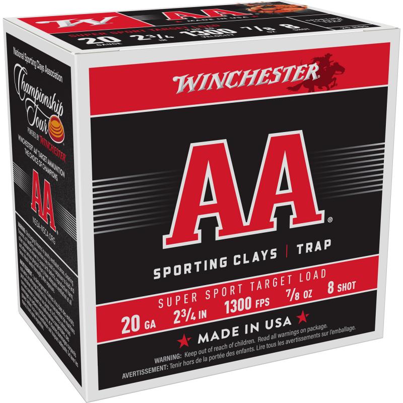 AA Supersport Sporting Clay, 12 Gauge, 2.75", #9, .875 oz, Shotshell AASC208