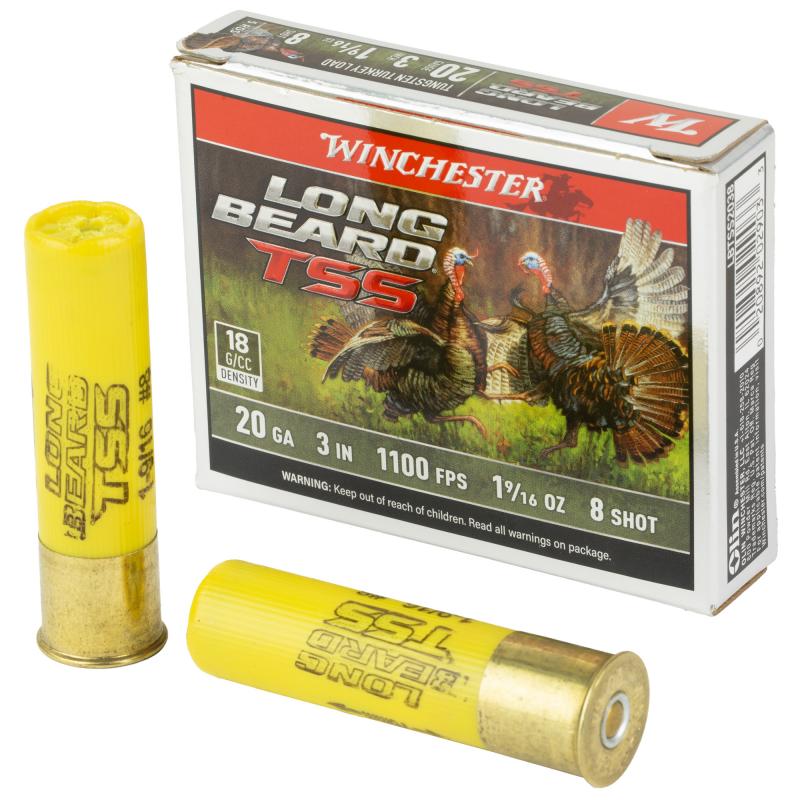 Long Beard TSS, 20 Gauge, 3", #8, Shotshell, 10 Round Box LBTSS2038