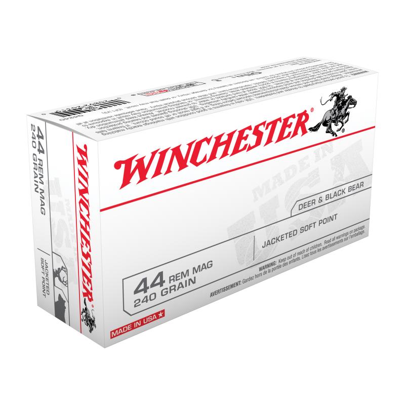 USA Brand .44 Remington Magnum 240 Grain Jacketed Soft Point 50 Per Box