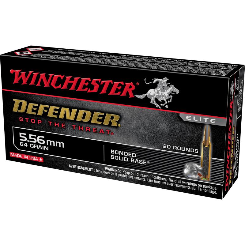 Defender, 556NATO, 64Gr, Pointed Soft Point, 20 Round Box S556PDB