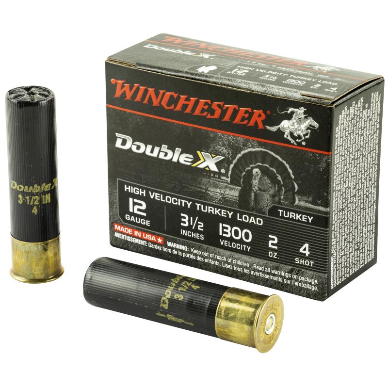 Double X High Velocity Turkey Loads Copper Plated Buffered 12 Gauge 3.5 Inch 1300 FPS 2 Ounce 4 Shot