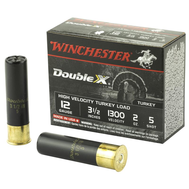 Double X High Velocity Turkey Loads Copper Plated Buffered 12 Gauge 3.5 Inch 1300 FPS 2 Ounce 5 Shot