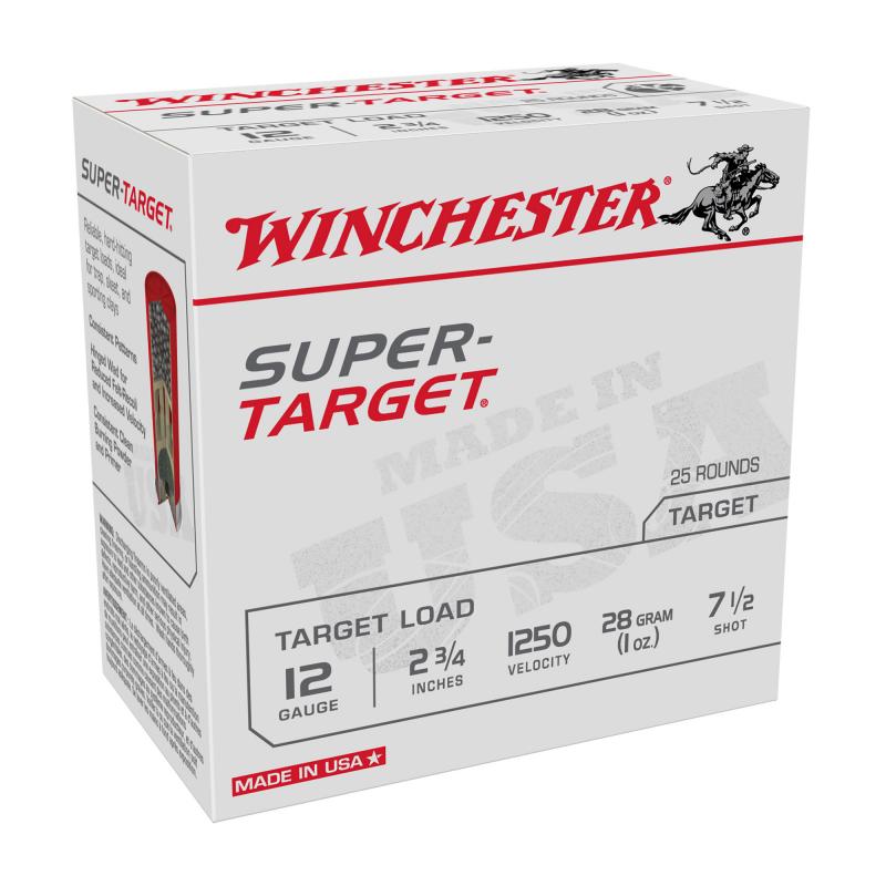 SUPER-TARGET, TARGET LOAD,  12 Gauge 2.75", #7.5, 1 oz, Shotshell, 25 Round Box TRGT12507