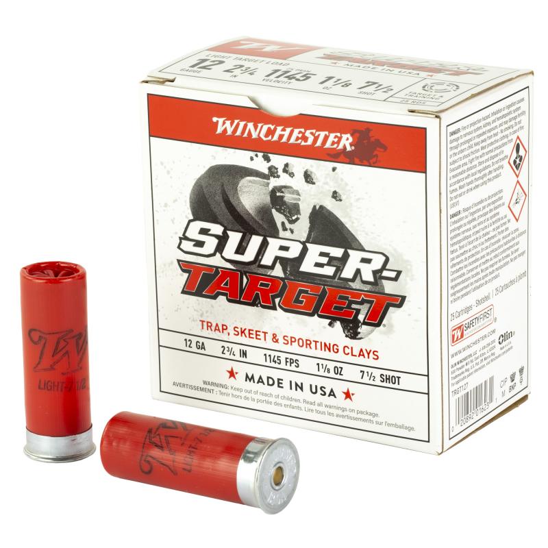 SUPER TARGET 12GA LT 2.75DR 1 1/8OZ 7.5 25/10