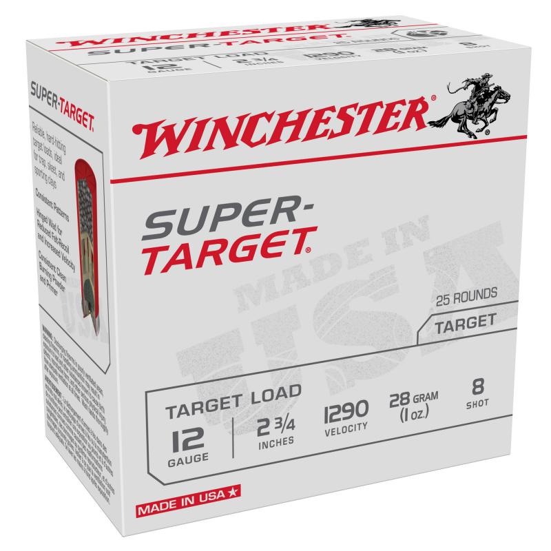 Super Target, 12 Gauge 2.75", #8, 1 oz, Shotshell, 25 Round Box TRGT12908