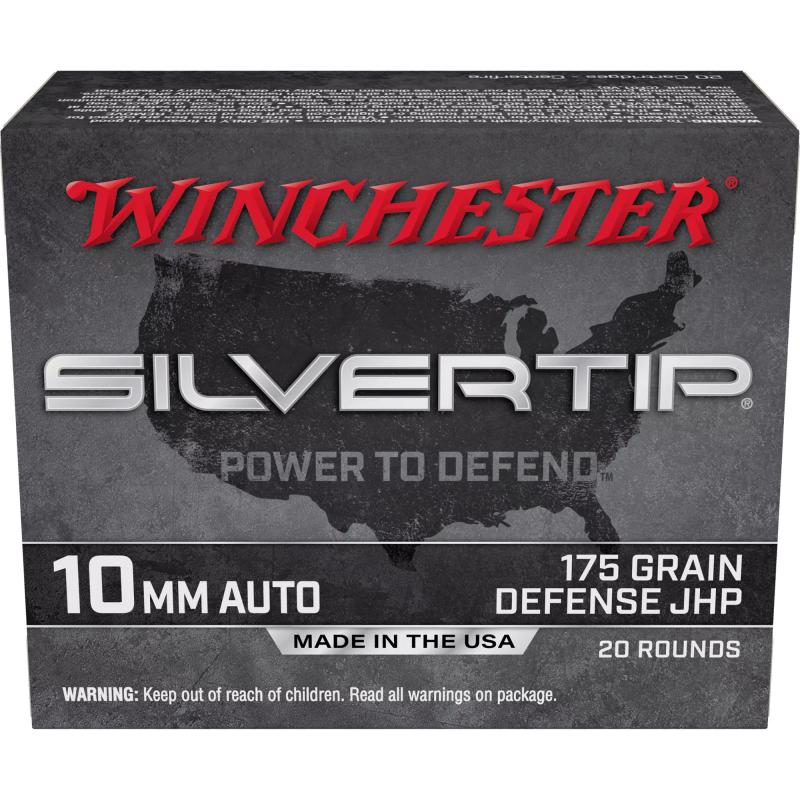 Silvertip, 10MM, 175 Grain, Jacketed Hollow Point, 20 Round Box W10MMST