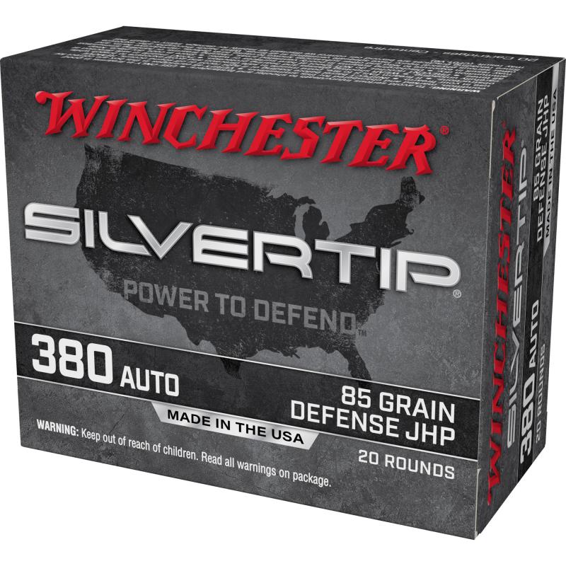 Slivertip, 380 ACP, 85 Grain, Jacketed Hollow Point, 20 Round Box W380ST
