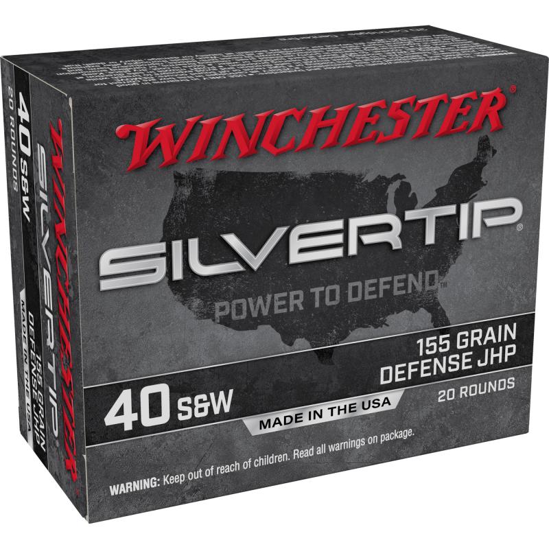 Silvertip, 40 S&W, 155 Grain, Hollow Point, 20 Rounds W40SWST