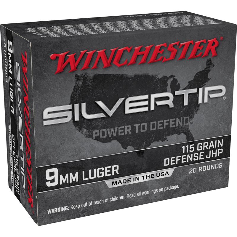 Silvertip, 9MM, 115 Grain, Hollow Point, 20 Rounds W9MMST