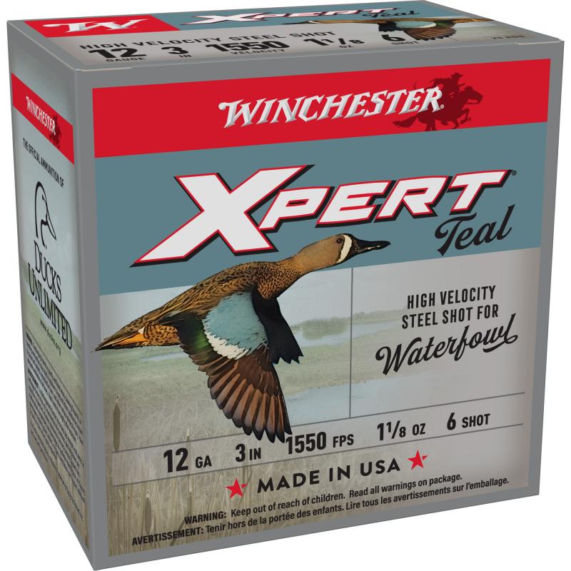XPERT STEEL, High Velocity, 12 Gauge, 3", 1-1/8oz, Steel Shot, 25 Round Box WEX1236