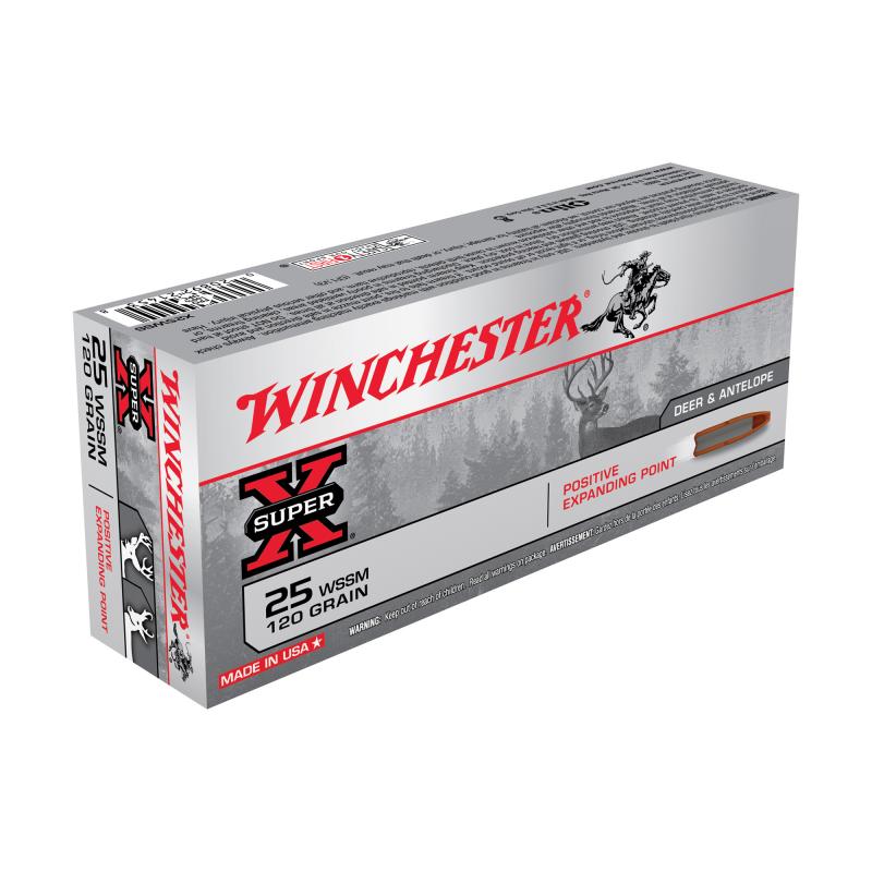 WIN Super-X .25 Winchester Super Short Magnum 120 Grain Positive Expanding Point Super-X - Rifle