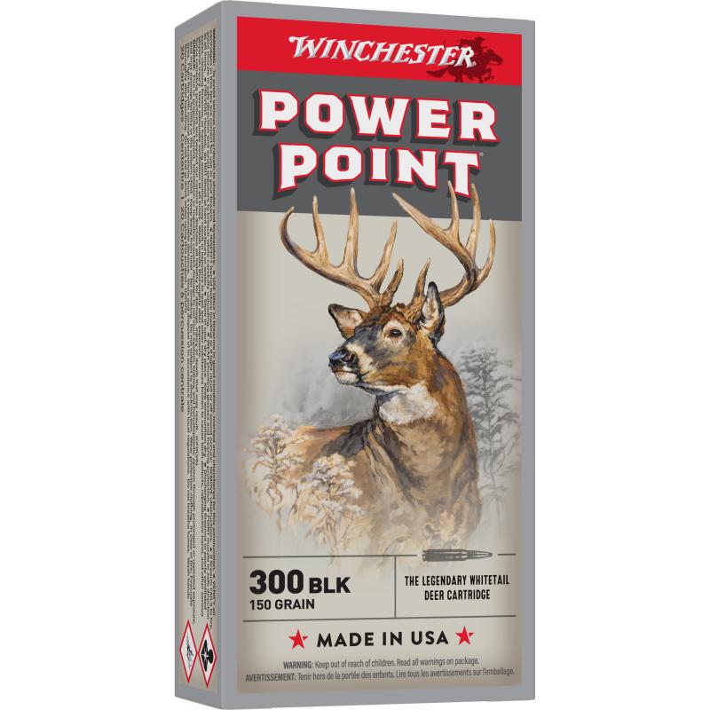 POWER-POINT, 300 Blackout, 150 Grain, Power Point Bullet, 20 Round Box X300BLK