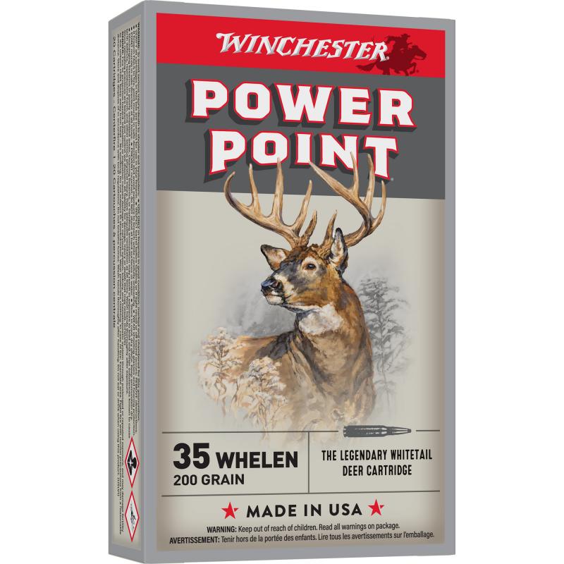 POWER-POINT, 35 Whelen, 200 Grain, Power Point Bullet, 20 Round Box X35W
