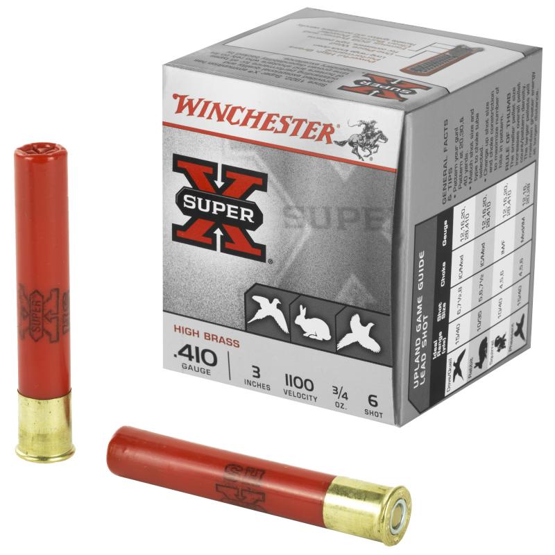 Super-X High Brass .410 Gauge 3 Inch 1100 FPS .75 Ounce 6 Shot
