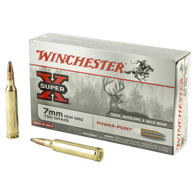 Super-X 7mm Remington Magnum 150 Grain Power-Point