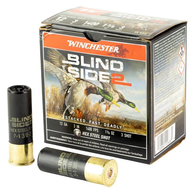 Blind Side 2, 12 Gauge, 3", #3, Shotshell, 25 Round Box XBS1233
