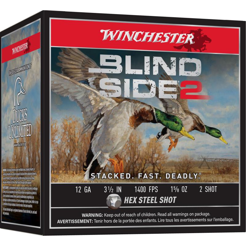 Blind Side 2, 12 Gauge, 3.5", #2, Shotshell, 25 Round Box XBS12L2