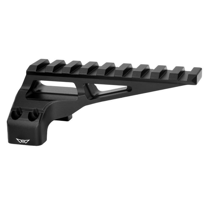 Diving Board, 30mm, Fits Warne Skyline Mount, Anodized Finish, Black 7859M