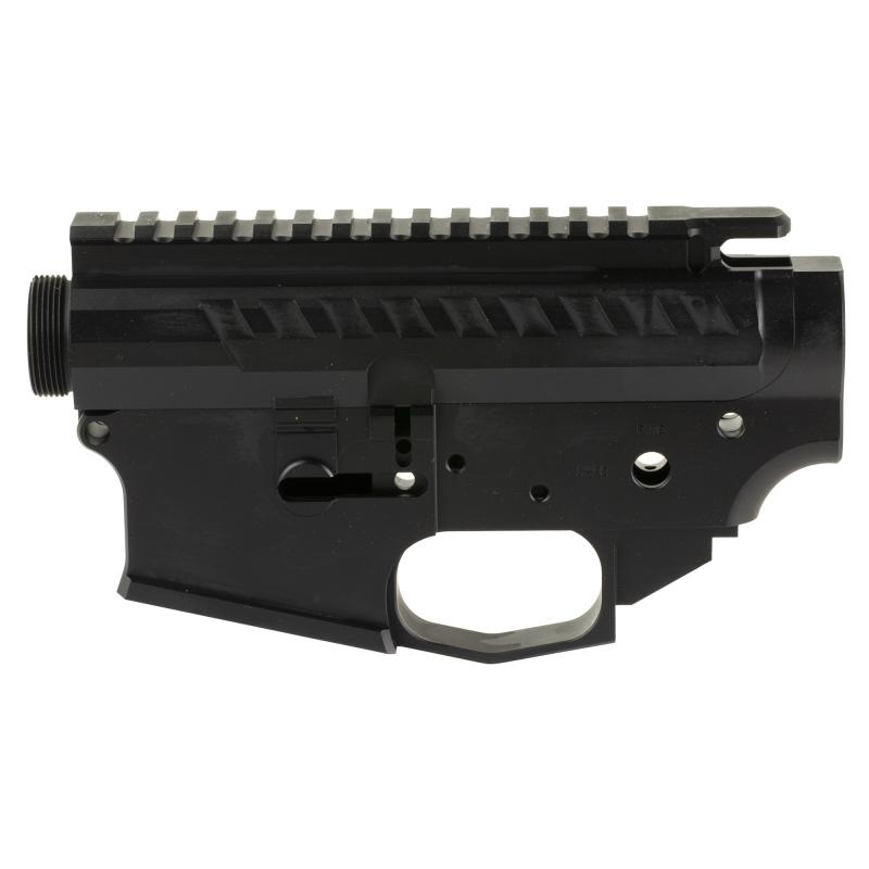 T15, Billet AR-15 Receiver Set, Anodized Finish, Black, Includes Upper and Lower Stripped Reciever T15-SET-BLK