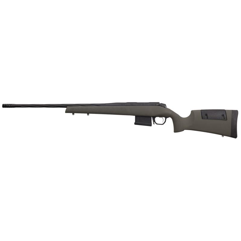 307, Range XP, Bolt Action Rifle, 30-06 Springfield, 26" Fluted Barrel, Muzzle Brake, Cerakote Finish, Graphite Black, Olive Drab Green Synthetic Stock, Adjustable Cheek Riser, 5 Rounds, 1 Magazine 3WRXP306SR6B