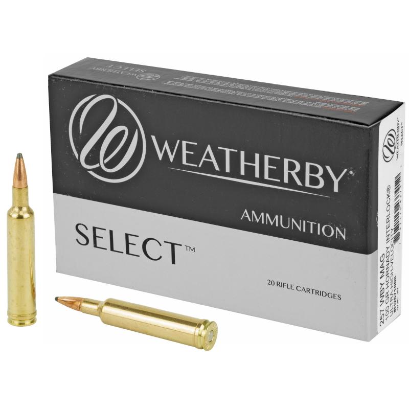 Select, 257 Weatherby Magnum, 100Gr, InterLock, 20 Round Box H257100IL