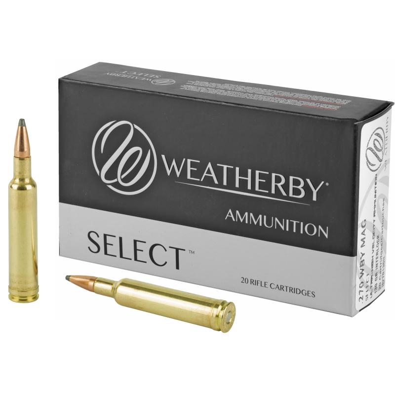 Select, 270 Weatherby Magnum, 130 Grain, InterLock, 20 Round Box H270130IL
