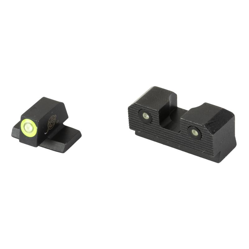R3D 2.0, Tritium Night Sight, Fits Canik TP9SF, Green Front Outline, Green Tritium Front/Rear CK-R201P-6G