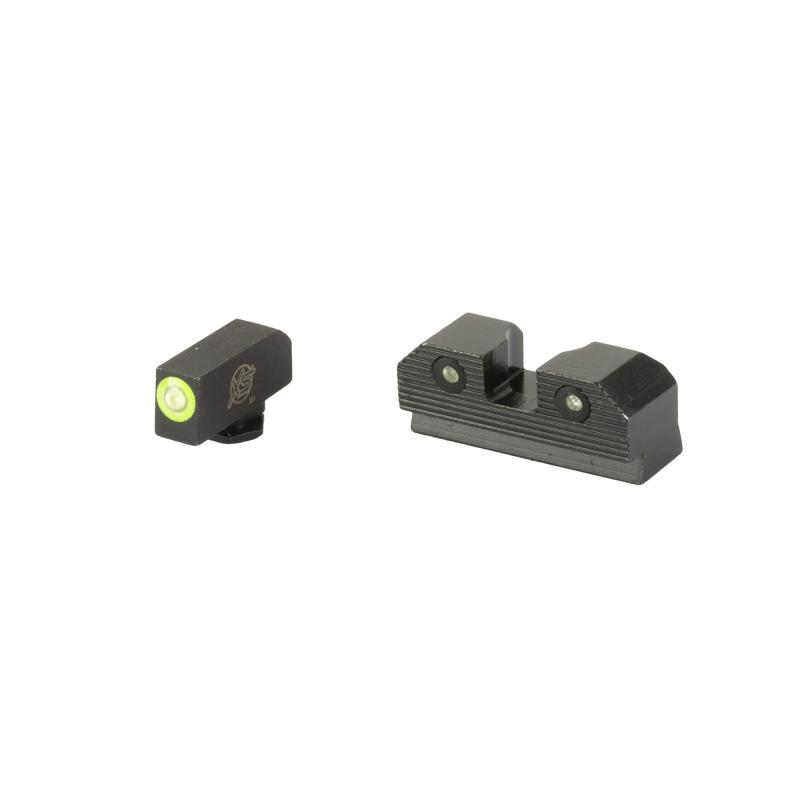 R3D 2.0, Tritium Night Sight, For Glock 20/21/29/30/30S/37/41, Green Front Outline, Green Tritium Front/Rear GL-R202P-6G