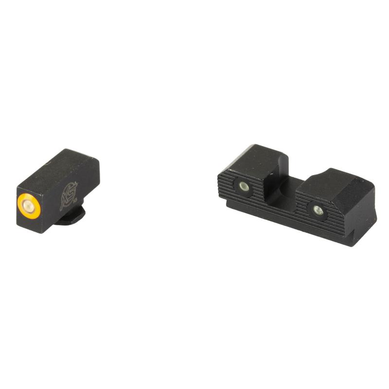 R3D 2.0, Tritium Night Sight, For Glock 43, Orange Front Outline, Green Tritium Front/Rear GL-R203P-6N