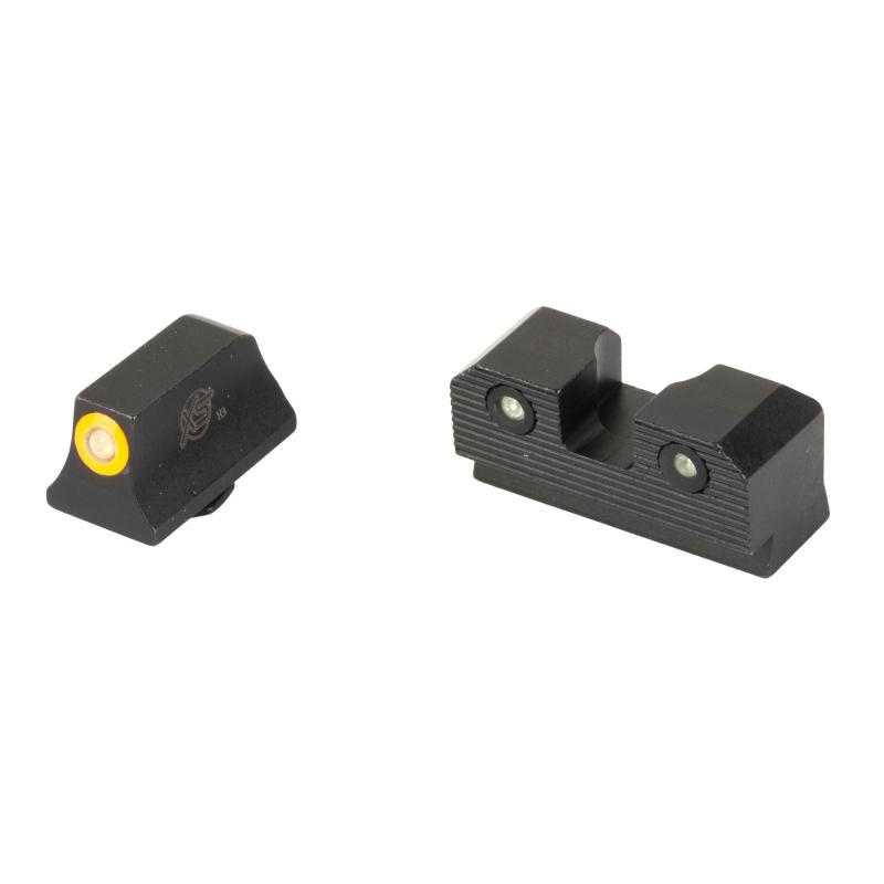 R3D 2.0, Suppressor Height Night Sight, For Glock 43, Orange Front Outline, Green Front/Rear Tritium GL-R206P-6N