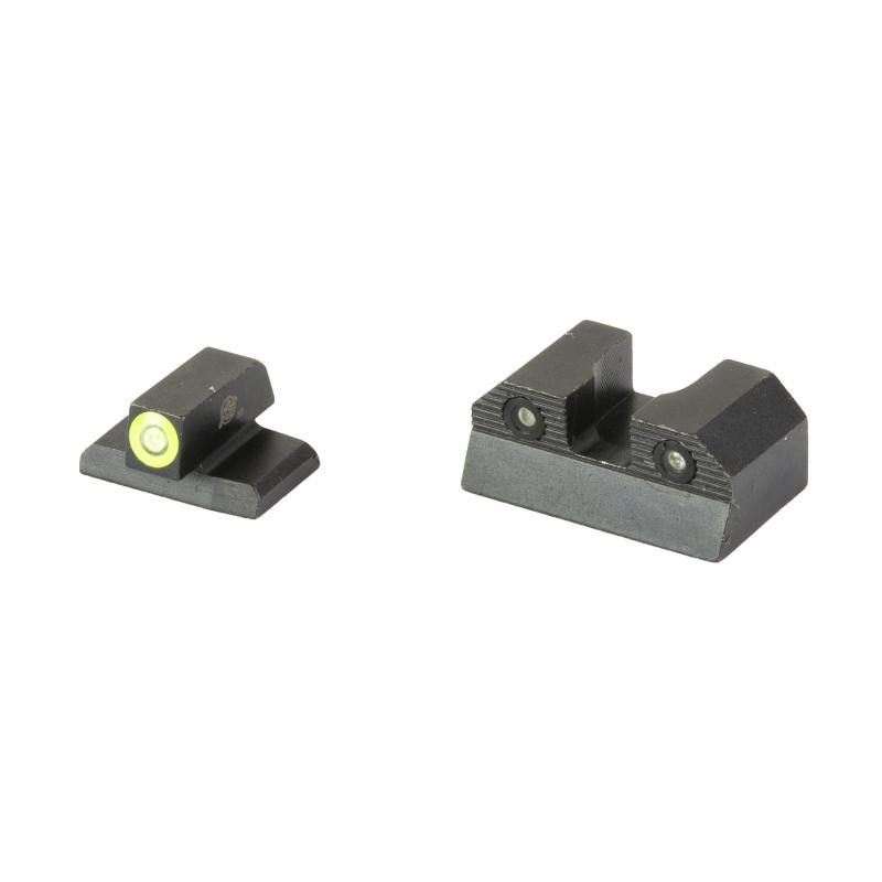 R3D, 2.0, Tritium Night Sight, For HK VP9, Standard Height, Green Front Outline, Green Tritium Front/Rear HK-R201P-6G