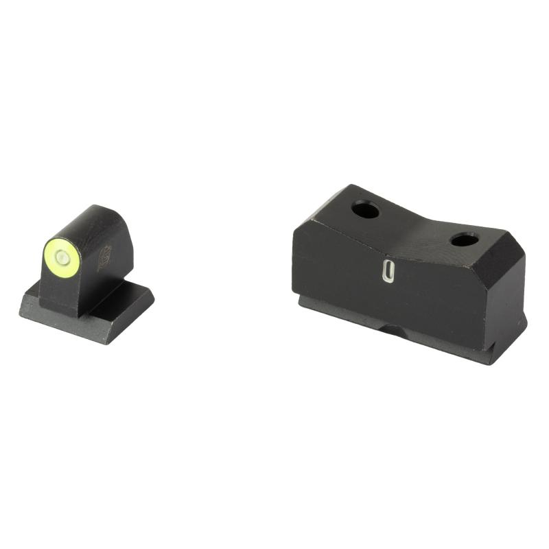 DXT2 Big Dot, Tritium Night Sight, For Desert Eagle (.44 Mag/.50AE), Standard Height, Yellow Front Outline, Green Tritium Front/Rear MR-X001S-5Y