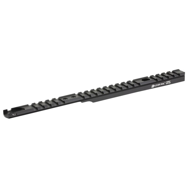 Lever Rail Mount, Fits Henry .45-70 with Round Barrel, Anodized Finish, Black HN-6000R-N