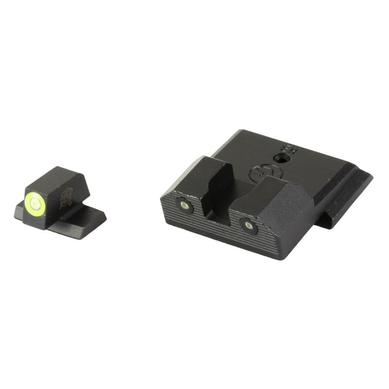 R3D 2.0, Tritium Night Sight, Fits S&W M&P Full Size & Compact (Not Optic Ready),Green Front Outline, Tritium Front/Rear SW-R201P-6G