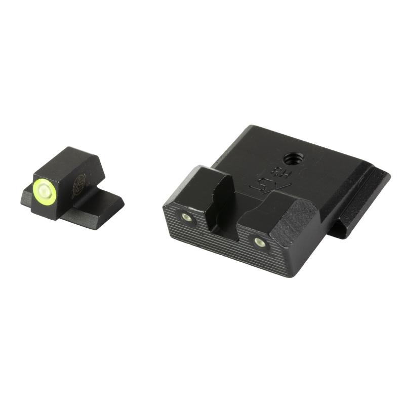 R3D 2.0, Tritium Night Sight, Fits S&W M&P Shield OR, Green Front Ourline, Green Tritium Front/Rear SW-R204P-6G