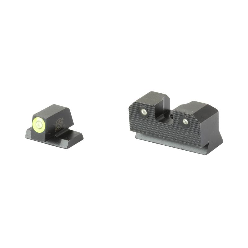 R3D 2.0, Tritium Night Sight, Fits S&W M&P Shield, Green Front Outline, Green Tritium Front/Rear SW-R207P-6G
