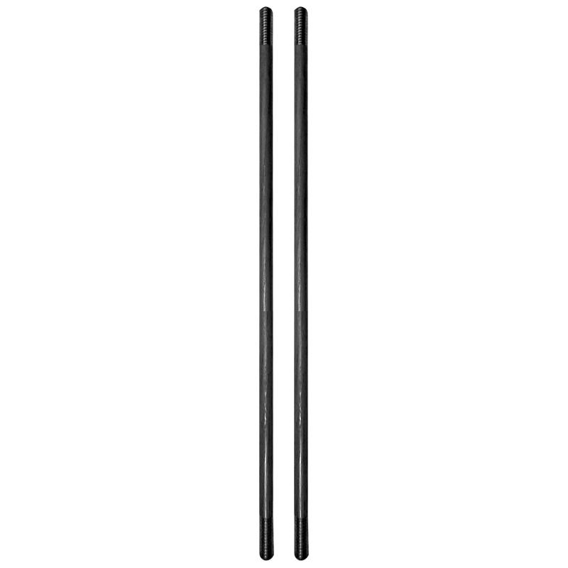 Assembly Rods, For VICTRA-12 Suppressor, 6" Long, 2 Pack, 17-4 Stainless Steel Construction, Black YHM-1206