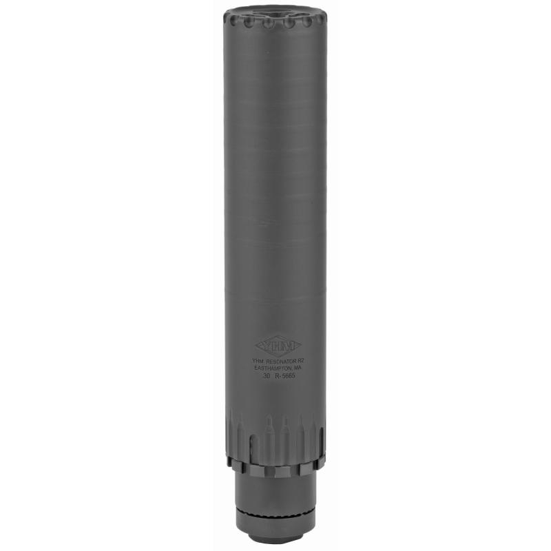 Resonator Suppressor| 30 Caliber, Rifle Suppressor, 16oz, 7.825" Long, 1.562" Diameter, Black Finish, Includes Muzzle Brake (YHM-4302-MB-24A), 5/8x24 YHM-2130-MB-24