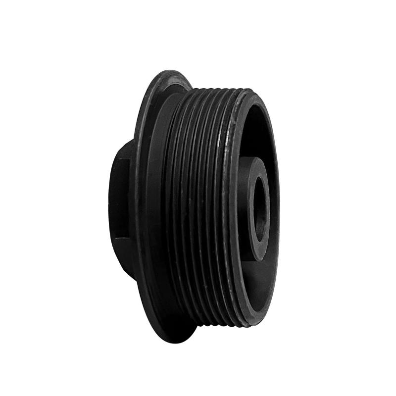 Universal Suppressor Mount, Direct Thread 1/2x28 to HUB 1.375"-24, Oxide Finish, Black YHM-2189-28
