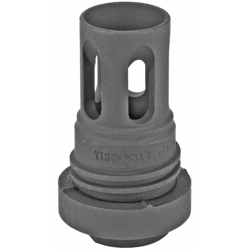 Mini QD Flash Hider, Matte Black, 5/8X24 Thread, Fits Turbo T2, Turbo K, Resonator, Resonator R2, Resonator K, Nitro .30, All Phantom .30 caliber YHM-4315-24A