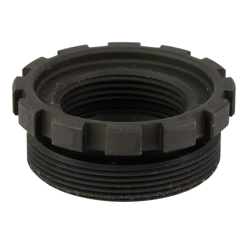 sRx Low Profile Adapter, Compatible with sRx Muzzle Devices, Attaches to Suppressors with 1-3/8"x24 Thread Pitch, Black Oxide Finish YHM-4400