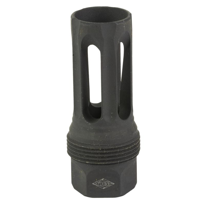 sRx Flash Hider, 1/2-28, Compatible with sRx Low Profile Adapter, Attaches to Suppressors with 1-3/8"x24 Thread Pitch, Black Oxide Finish YHM-4405-28