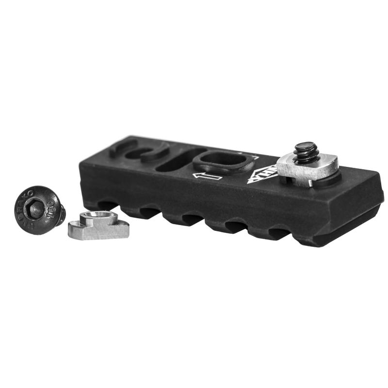 MLOK Continuous Rail Section, 2.75", 5 Slot, Black YHM-5400A